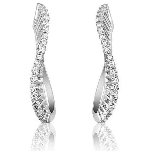Sprankelende Ronde Geslepen Echt Diamanten Van 4,40 ct Voor Dames, Witgoud - harrychadent.nl