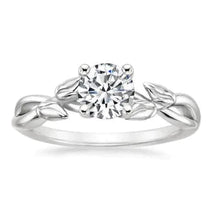 Afbeelding in Gallery-weergave laden, Sprankelende Solitaire Ronde Echt Diamanten Trouwring 4 Tanden
