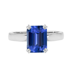 Srilanka Sapphire Solitaire Emerald Jubileumring 2,50 karaat