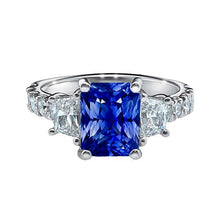 Afbeelding in Gallery-weergave laden, echte round diamant 3.50karaat ring vooraanzicht
