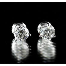 Afbeelding in Gallery-weergave laden, Stud Earring Martini Set Ronde Diamant Wit Goud 14K - harrychadent.nl
