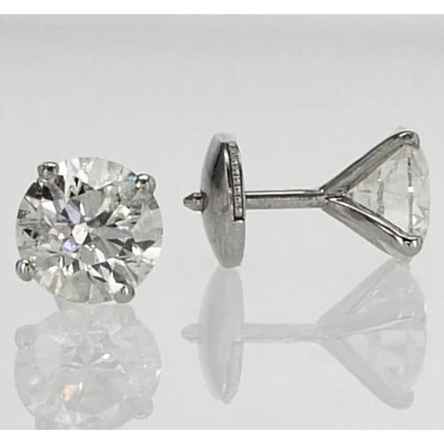 Stud Earring Ronde Diamant 1,60 Karaat Wit Goud 14K - harrychadent.nl