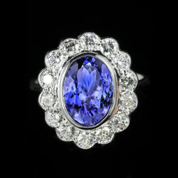 Tanzaniet Cocktail Ring