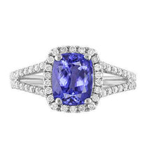 Afbeelding in Gallery-weergave laden, Tanzaniet en diamanten 4,85 karaats jubileumring - harrychadent.nl
