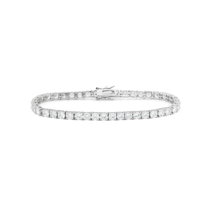 Tennisarmband WG 14K sprankelende ronde geslepen diamanten 9,50 karaat - harrychadent.nl