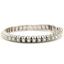 Afbeelding in Gallery-weergave laden, Tennisarmband met witte diamanten 6,35 karaat witgouden sieraden 14K - harrychadent.nl

