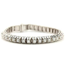 Afbeelding in Gallery-weergave laden, Tennisarmband met witte diamanten 6,35 karaat witgouden sieraden 14K - harrychadent.nl
