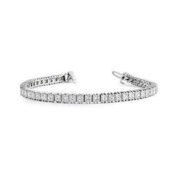 Tennisarmband 12.60 Karaat Prinsesslijpsel Sprankelende Labgekweekte Diamanten WG