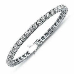 Natuurlijk Diamanten Armband 7.40ct - Witgoud 14K