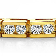 Afbeelding in Gallery-weergave laden, Tennisarmband In Klassieke Stijl Met Echt Diamanten 3.30 Karaat 14K Geel Goud
