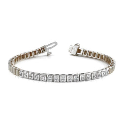 Tennisarmband Met 1 Karaat Echt Diamanten