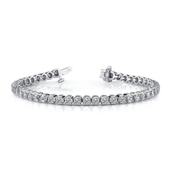 Tennisarmband Rond Geslepen Echt Diamanten Witgoud 14K 8,10 Karaat