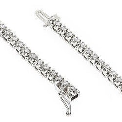Tennisarmband Witgoud 14K Ronde Echt Diamanten Witgoud 6 Ct