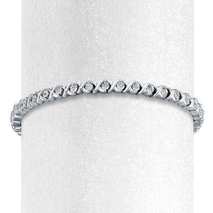 Tennisarmband Witgouden Fijne Sieraden 5 Karaat Rond Geslepen Echt Diamanten