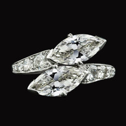 Toi Et Moi Round & Marquise Old Miner diamanten ring voor dames 9,50 karaat