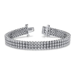 Natuurlijk Diamanten Armband 9kt - Witgoud 14K