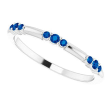 Afbeelding in Gallery-weergave laden, Trouwring 0,60 karaat blauwe saffier sieraden Nieuw - harrychadent.nl
