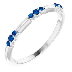 Trouwring 0,60 karaat blauwe saffier sieraden Nieuw