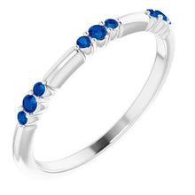 Afbeelding in Gallery-weergave laden, Trouwring 0,60 karaat blauwe saffier sieraden Nieuw - harrychadent.nl
