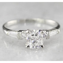 Verlovingskussen diamanten ring 1,70 karaat witgoud 14K