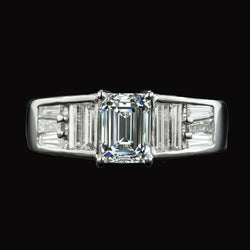 Verlovingsring Baguette & Emerald Diamonds Prong Set 5,50 karaat
