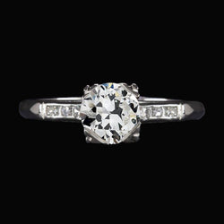 Verlovingsring oude Europese diamant 2,75 karaat dames sieraden