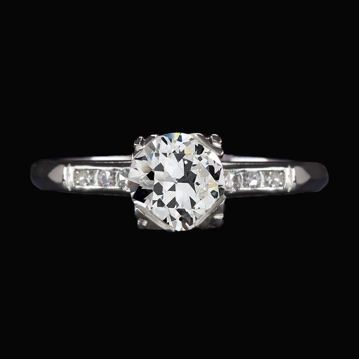 Verlovingsring oude Europese diamant 2,75 karaat dames sieraden - harrychadent.nl