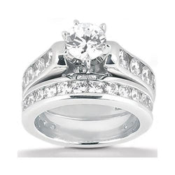 Verlovingsring set diamant 4.15 karaat witgouden ring