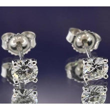 Afbeelding in Gallery-weergave laden, Vierkantige Martini-stijl ronde diamanten oorknopjes 1,20 karaat - harrychadent.nl
