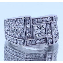 Afbeelding in Gallery-weergave laden, Vintage look herenring ronde diamanten sieraden 3 karaat - harrychadent.nl
