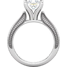 Afbeelding in Gallery-weergave laden, Vintage stijl 2 karaat prinses diamanten solitaire ring wit goud 14K - harrychadent.nl
