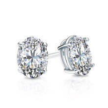 Afbeelding in Gallery-weergave laden, Vrouwen Stud ovale diamanten oorbel 1,5 karaat fijne sieraden - harrychadent.nl
