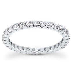 Vrouwen ronde diamanten eeuwigheid trouwring 0,90 karaat