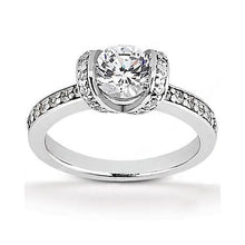 Afbeelding in Gallery-weergave laden, Vrouwen diamanten verlovingsring wit goud 14K 1,41 Ct. Nieuw
