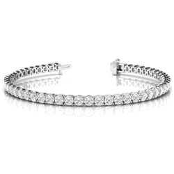 WG 14K 6 karaat ronde geslepen sprankelende diamanten tennisarmband