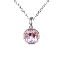 Wit goud 14K roze Kunzite Solitaire hanger edelsteen sieraden 20 Ct