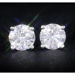 Wit goud 1,50 karaat diamanten studs