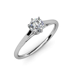 Witgoud 1,75 karaat solitaire Diamanten jubileumring