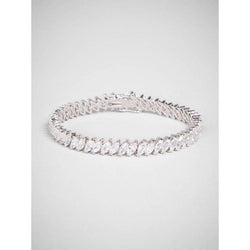 Witgoud 14K 20 Karaat Marquise Slijpvorm Natuurlijke uit de aarde gewonnen Diamanten Tennisarmband Nieuw