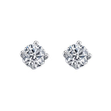Afbeelding in Gallery-weergave laden, Witgouden 14K diamanten dames oorknopjes 3 karaat rond geslepen Nieuw - harrychadent.nl
