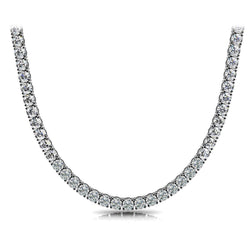 Witgoud 20 Karaat Natuurlijke Diamant Diamanten Tennis Collier