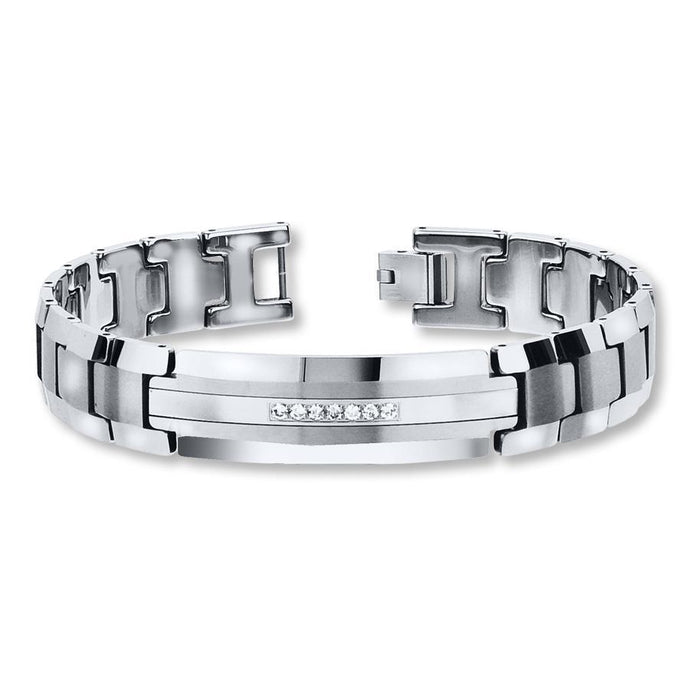 Witgouden 14K ronde diamanten armband heren sieraden 1,05 karaat - harrychadent.nl