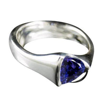 Afbeelding in Gallery-weergave laden, Witgouden biljoen tanzaniet 1 karaat solitaire ring Nieuw - harrychadent.nl
