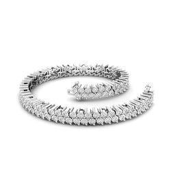 Natuurlijk Diamanten Armband 7.20ct - Witgoud 14K
