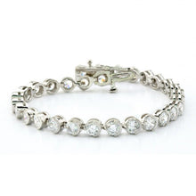 Afbeelding in Gallery-weergave laden, Witgouden 14K Prong Echt Diamonds Basic Tennisarmband 5,70 Karaat
