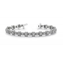 Afbeelding in Gallery-weergave laden, Witgouden 14K Sieraden Tennisarmband Ronde Echt Diamanten 4 Karaat
