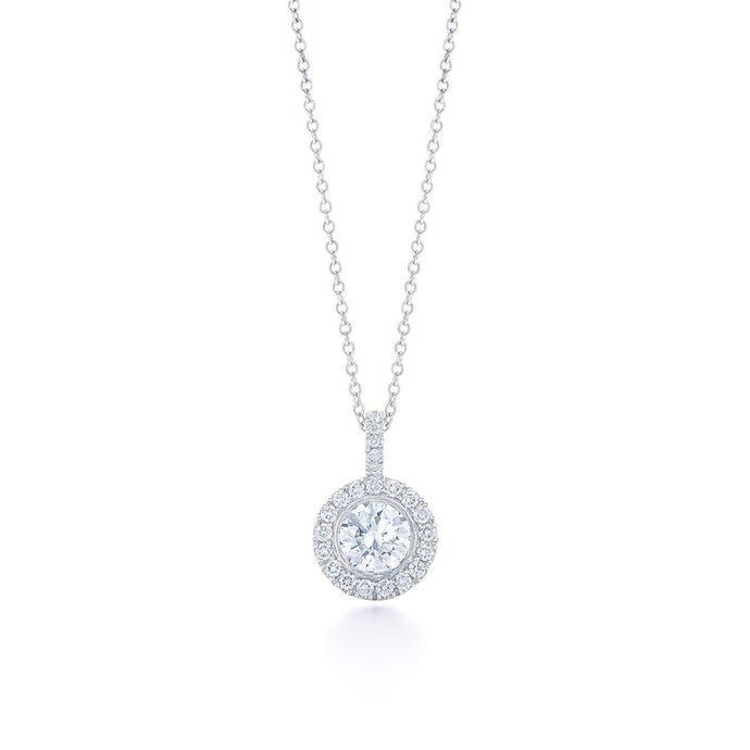Witgouden Echt Diamanten Hanger Ketting Ketting 1,80 Karaat Tandenset