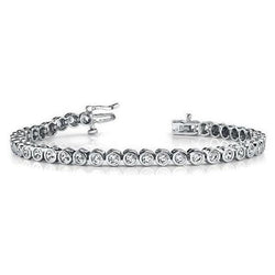 Witgouden Ronde Briljant Geslepen Echt Diamanten Tennisarmband 4,80 karaat
