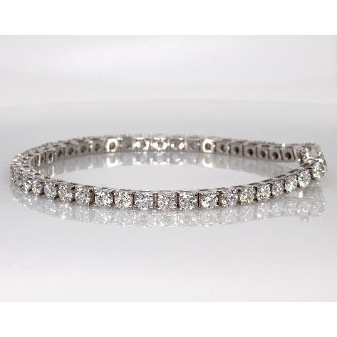 Witgouden Ronde Echt Diamanten Tennisarmband Lady Fine Jewelry 7 Ct - harrychadent.nl