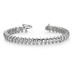 Natuurlijk Diamanten Armband 10ct - 14K Witgoud